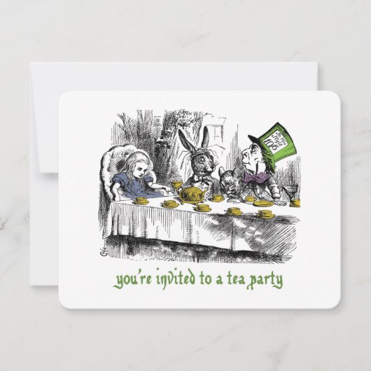 Invitations de Tea Party (Devant)