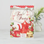Invitations de Tea Party (Debout devant)