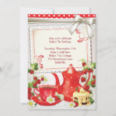 Invitations de Tea Party (Dos)