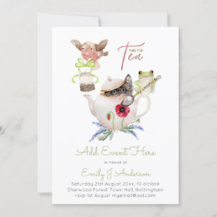 Invitations de Tea Party pour n'importe quel budge