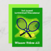 Invitations de tennis (Devant / Derrière)