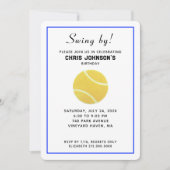 Invitations de Tennis Anniversaire (Devant)