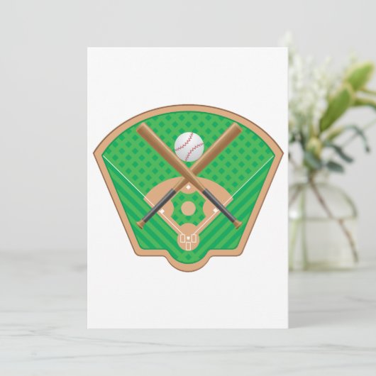 Invitations de terrain de base-ball (Debout devant)