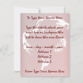 Invitations de Terre-Neuve Personnaliser la carte (Dos)