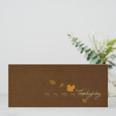 Invitations de Thanksgiving d'écureuil (Debout devant)