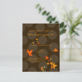 Invitations de Thanksgiving, feuilles d'érable (Debout devant)