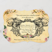 Invitations de thé à l'anglaise à l'anglaise à l'a (Devant / Derrière)