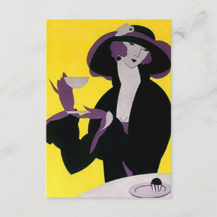 Invitations de thé Art Déco vintage Haut après-mid