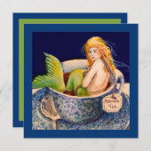 Invitations de thé de la sirène II (Devant / Derrière)