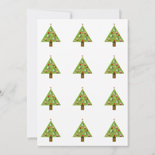 Invitations de thé de Noël (Dos)