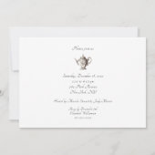 Invitations de thé de Noël (Dos)