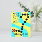 Invitations de thème de la partie Carte de la chas (Debout devant)