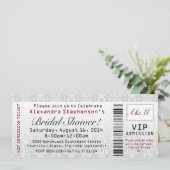 Invitations de tickets de Fête des mariées (Debout devant)