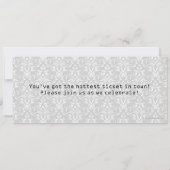 Invitations de tickets de Fête des mariées (Dos)