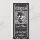 Invitations de tickets de maison halloween v.3 (Devant)