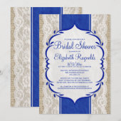 Invitations de toile de Fête de la mariée de (Devant / Derrière)