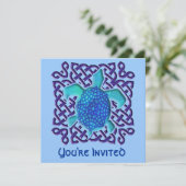 Invitations de tortue bleue (Debout devant)