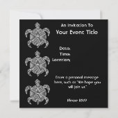 Invitations de tortue de labyrinthe (Dos)