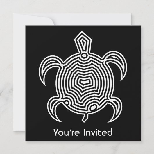 Invitations de tortue de labyrinthe (Devant)