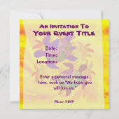 Invitations de tortues flammées (Dos)