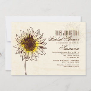 Invitations de tournesol