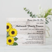 Invitations de tournesols de réunion familiale rus (Debout devant)