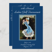 Invitations de tournoi de golf de dames (Devant / Derrière)