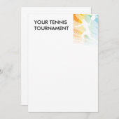 INVITATIONS DE TOURNOI DE TENNIS (Devant / Derrière)