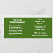 Invitations de tournoi de TENNIS ou de match de (Dos)