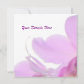 Invitations de toutes les occasions d'Orchidées (Dos)