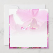 Invitations de toutes les occasions d'Orchidées/ (Dos)