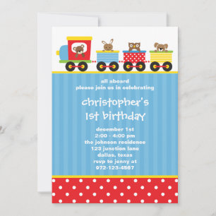 Invitations de train animal