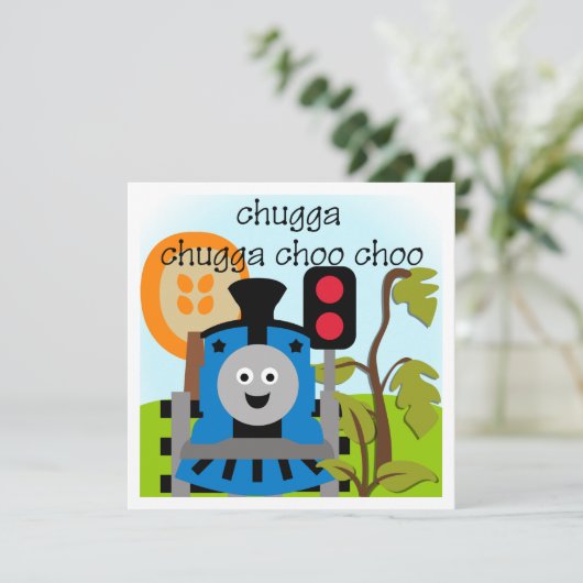 Invitations de train Chugga Choo Choo (Debout devant)