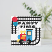 Invitations de train d'anniversaire de l'heure de  (Debout devant)