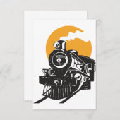 Invitations de train de vapeur (Devant / Derrière)