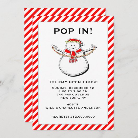 Invitations de vacances (Devant / Derrière)