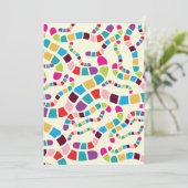 Invitations de vers colorés (Debout devant)