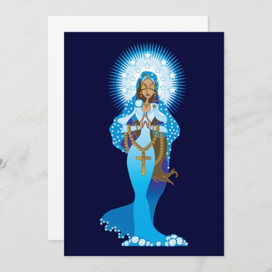 Invitations de Vierge Marie (Devant / Derrière)