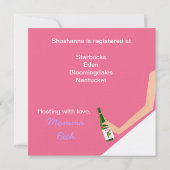 Invitations de vin de la mariée (Dos)