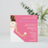 Invitations de vin de la mariée (Debout devant)