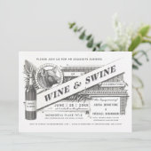 Invitations de vins et de vins| Vintage suprême (Debout devant)