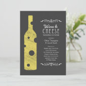 Invitations de vins et fromages Wedding showers en (Debout devant)