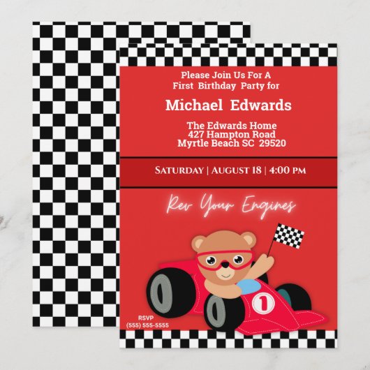 Invitations de voitures de première année (Devant / Derrière)