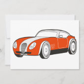 Invitations de voitures de sport classiques (Devant)