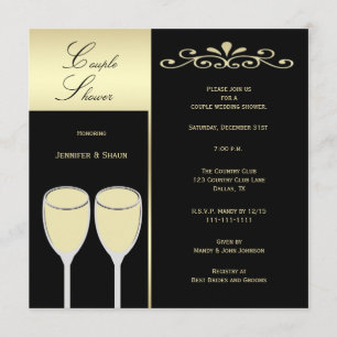 Invitations de Wedding shower Couples