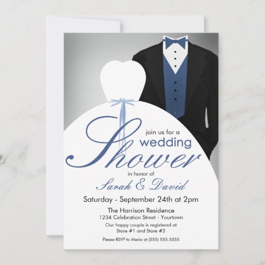 Invitations de Wedding shower Couples (Devant)