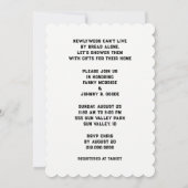 Invitations de Wedding shower Couples (Dos)