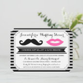 Invitations de wedding shower de moustache et de (Debout devant)