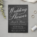 Invitations de Wedding shower de tableau de bord<br><div class="desc">Invitations de Wedding shower Chalkboard fantaisie. Cliquez sur le bouton "Customisez-le" pour modifier la disposition du libellé.</div>