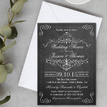 Invitations de Wedding shower de tableau de bord d<br><div class="desc">Invitations de Wedding shower de tableau de bord à balayage Ornate.</div>